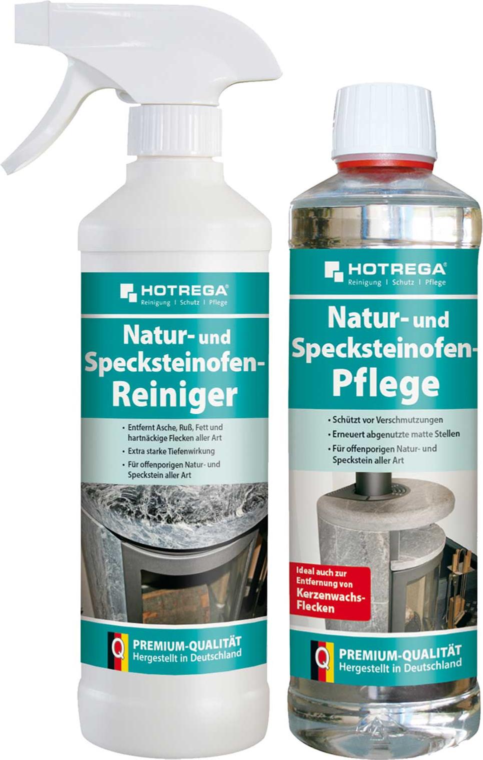 HOTREGA Specksteinofen & Natursteinofen Reiniger & Pflege, Ofenreinigung, Specksteinofenpflege