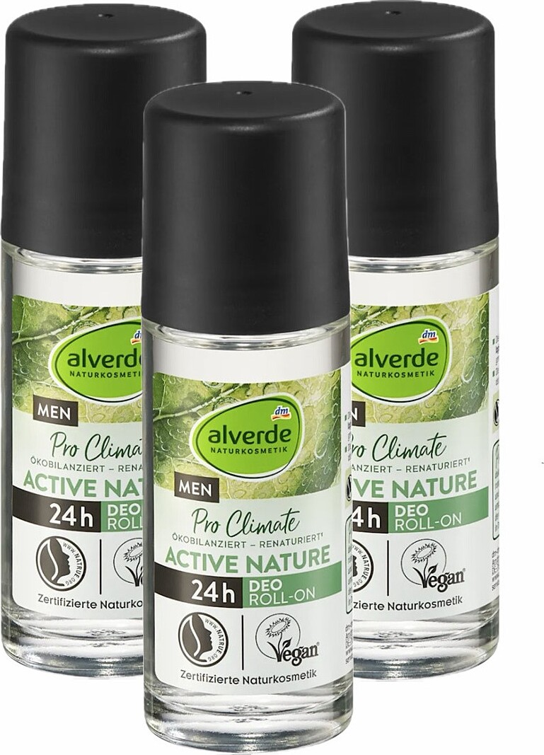 Dm-Drogeri markt 3 x alverde MEN - Deo Roll-On Deodorant Active Nature (3 x 50 ml) al-8647-3x