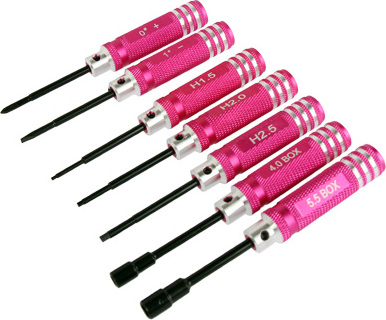 Alle Hersteller 7 in 1 RC Werkzeugschrauber für Trex 450 (Magenta)