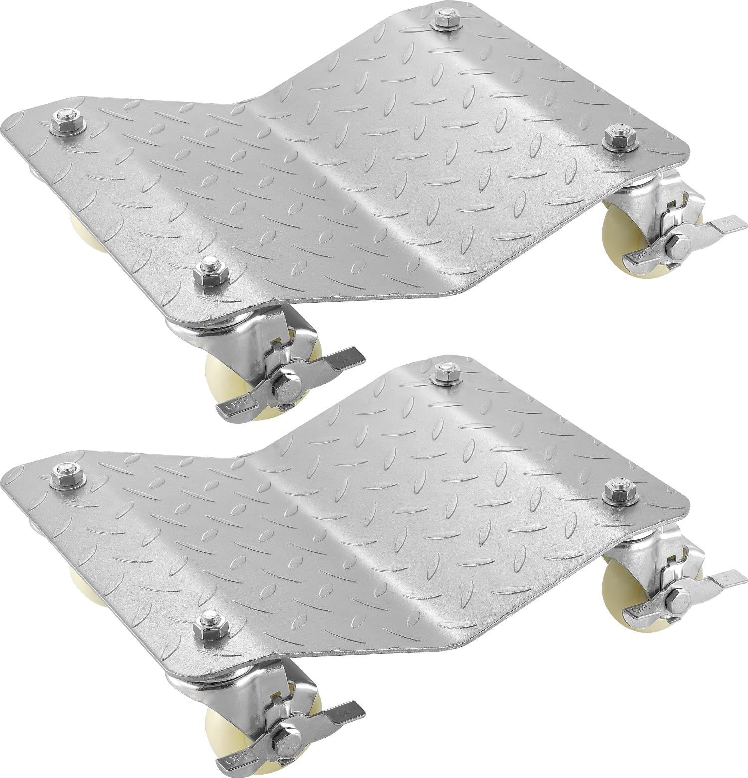 SucceBuy Fahrzeug Positionierung Rad Dollies, 680Kg pro Dolly, 2Pcs Reifen Auto Dollies, Auto Skate Dolly, Van Positionierung Garage Jack