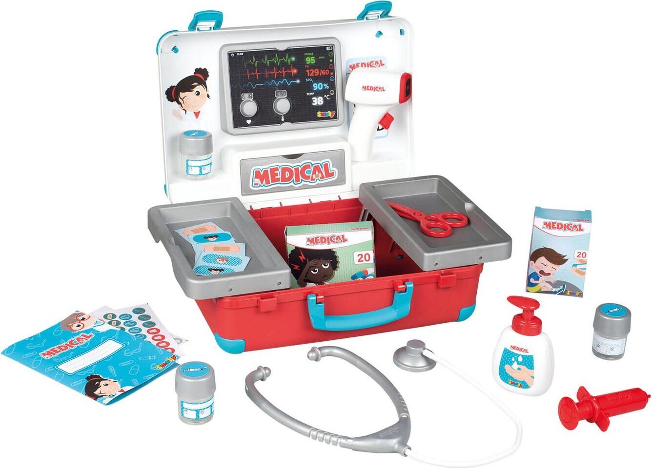 SIMBA - GRANDE MALLETTE DE MÉDECIN 10 PIÈCES - JOUER À FAIRE SEMBLANT