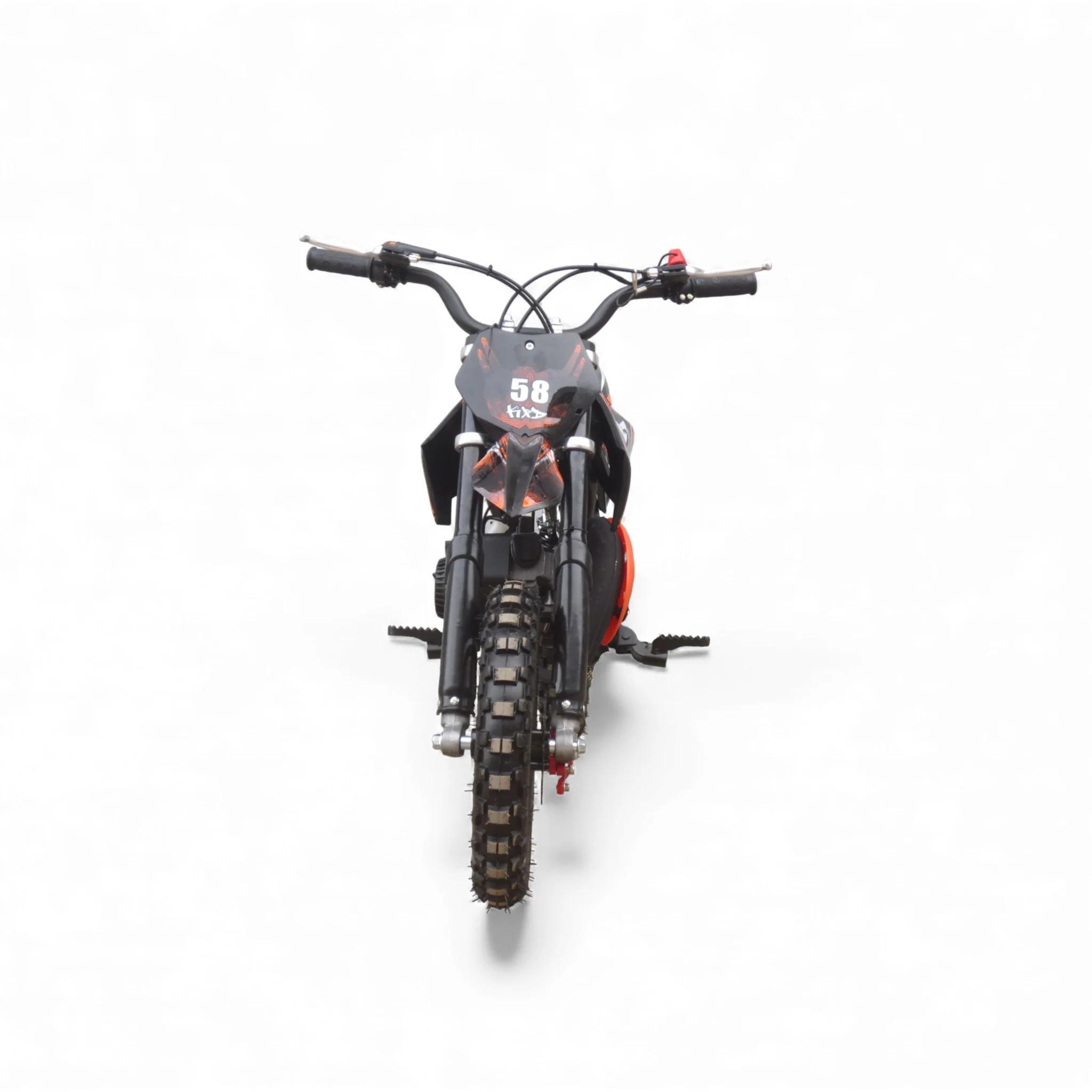 KXD 708A 49cc 2Takt Dirt Cross Pocket Midi Enduro Dirtbike Enduro Motocrossbike Motocross Motorrad Cross 60cm Sitzhöhe 10 Zoll Vorderrad Motor Rot 4TR-163