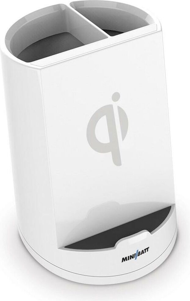 Bezdrôtová nabíjačka s držiakom na mobilný telefón MiniBatt Power Cup Pen White