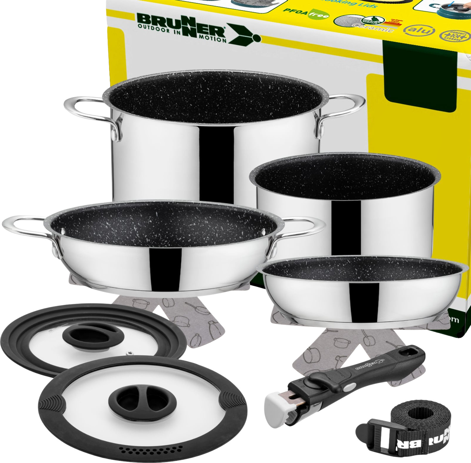 Brunner Academy Topf-Set Edelstahl 4-6 Personen
