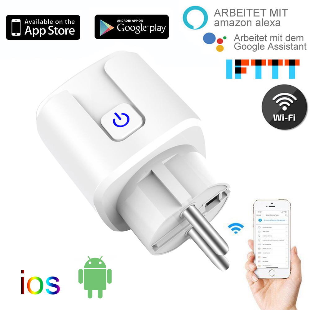 USB-Anschlüsse IP20 WIFI Alexa Siri Echo Smart Home Mehrfachsteckdose inkl 
