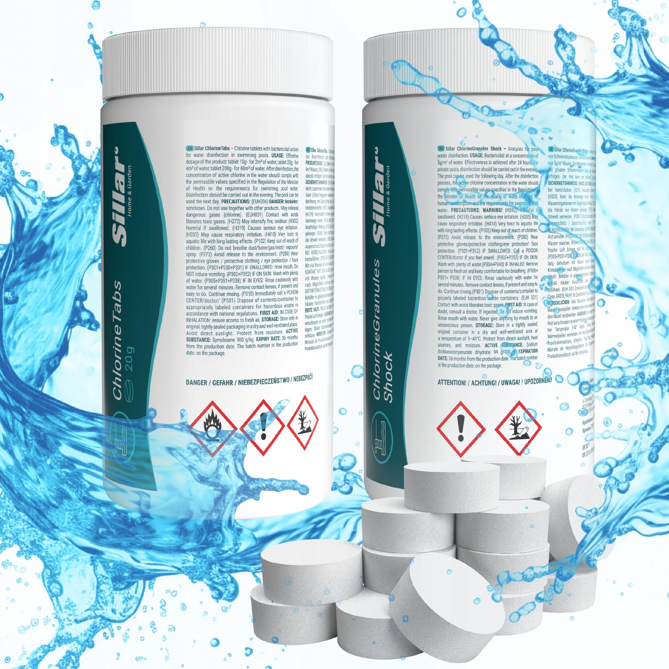 Sillar: Chlorschock 1Kg + Chlortabletten 20G 1Kg