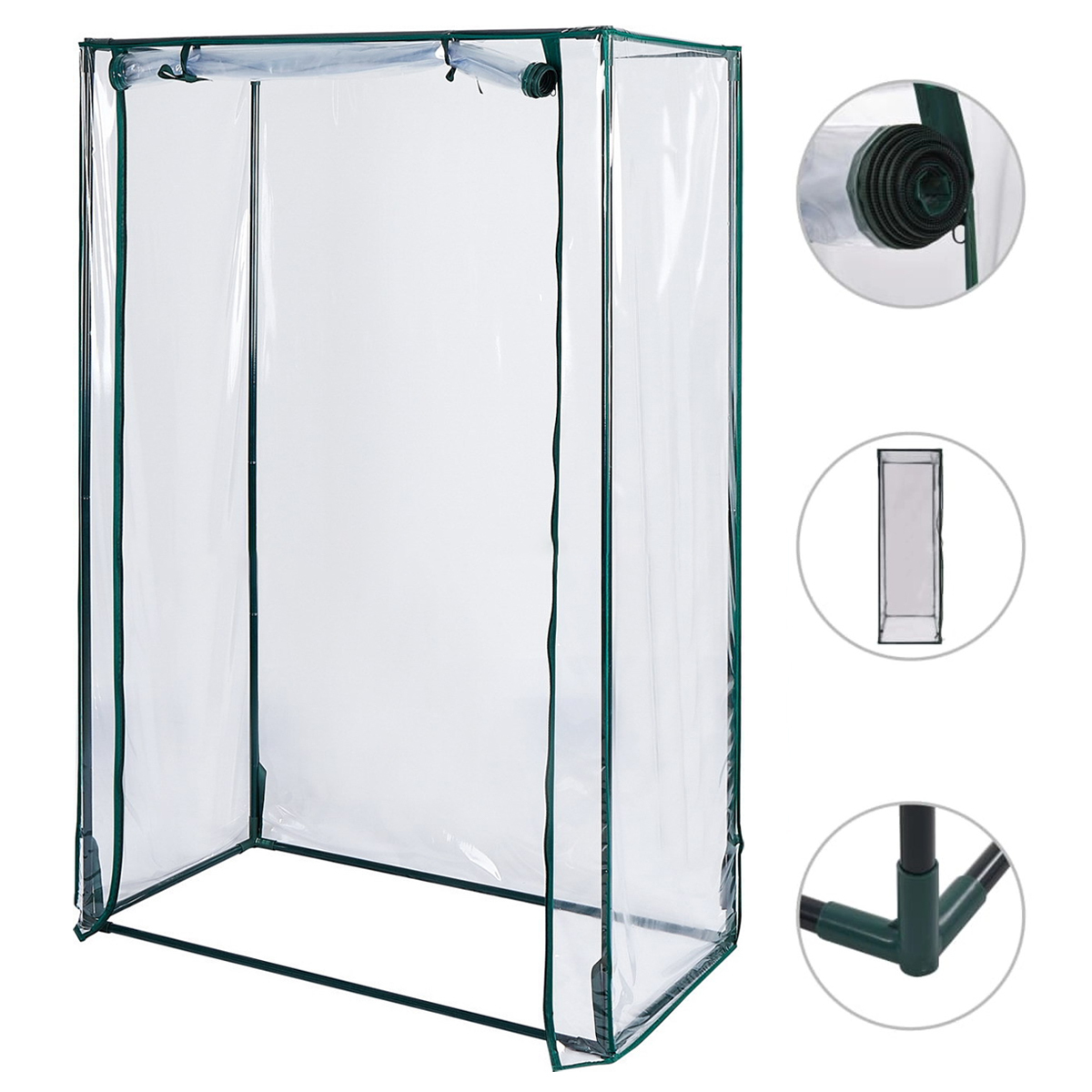 Novzep Gewächshaus für Pflanzensetzlinge, tragbares Segeltuchgewächshaus für den Anbau von Samen und Setzlingen, 42,1" x 20,5" x 59,1" KAUF-ALRI-GA270-17
