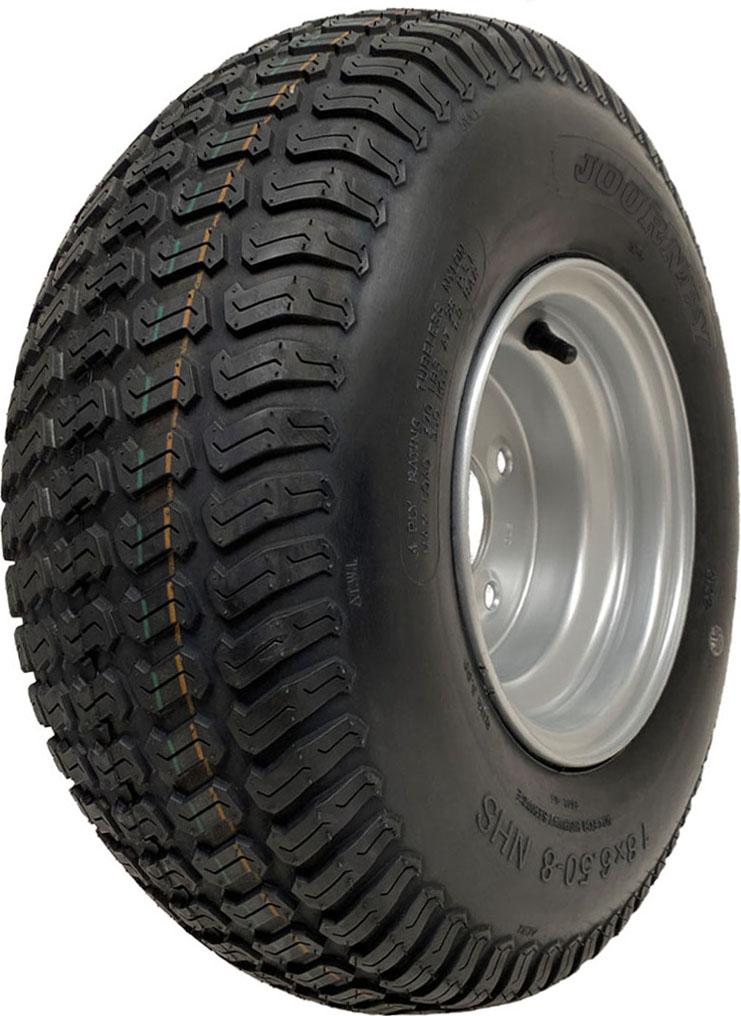 18x6.50-8 Pneumatika na kosačku na trávu na ráfiku 4 Ply Wanda P332 4x100mm PCD Rim Tubeless