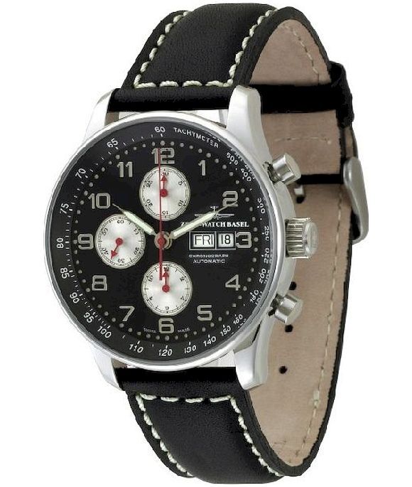 Zeno-Watch - Náramkové hodinky - Pánske - Chrono - X-Large Retro - P557TVDD-d1