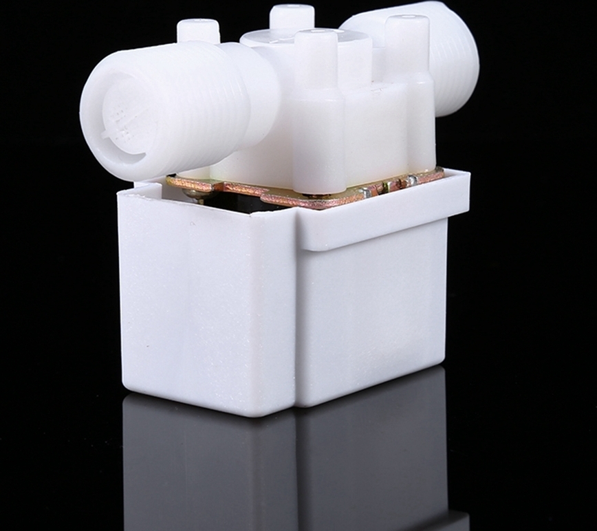 Cocosity Electromagnetic Valve,Inlet and Discharge Solenoid Valve,Pressure Solenoid Valve,12V Plastic Water Solenoid Valve,Normally Closed Solenoid Valve Kit,Water Air Inlet Flow Switch