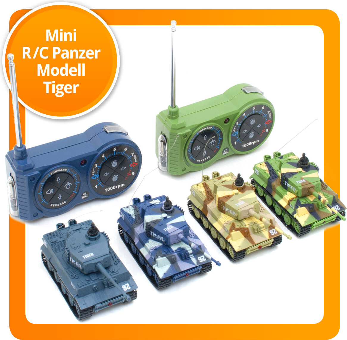 Goods & Gadgets Mini R/C Tiger Panzer