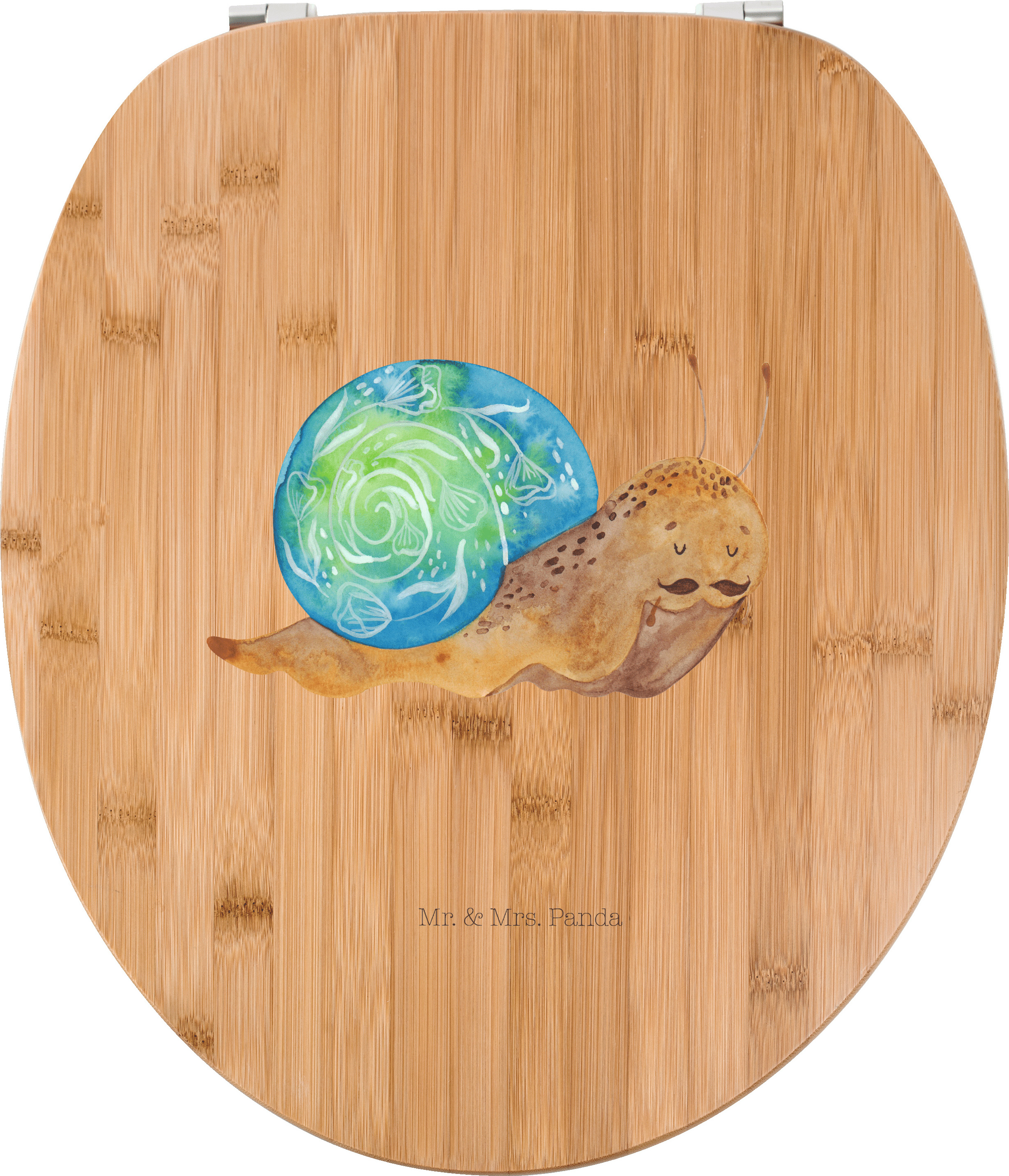 Mr. & Mrs. Panda Klobrille Schnecke Sir - Transparent - Geschenk, Motivation, Klodeckel, Lebenszeit, Weisheit, Schnecken, Lebensmut, WC Sitz, Gute Laune, Toilettendeckel PD-1003390-STANDARD