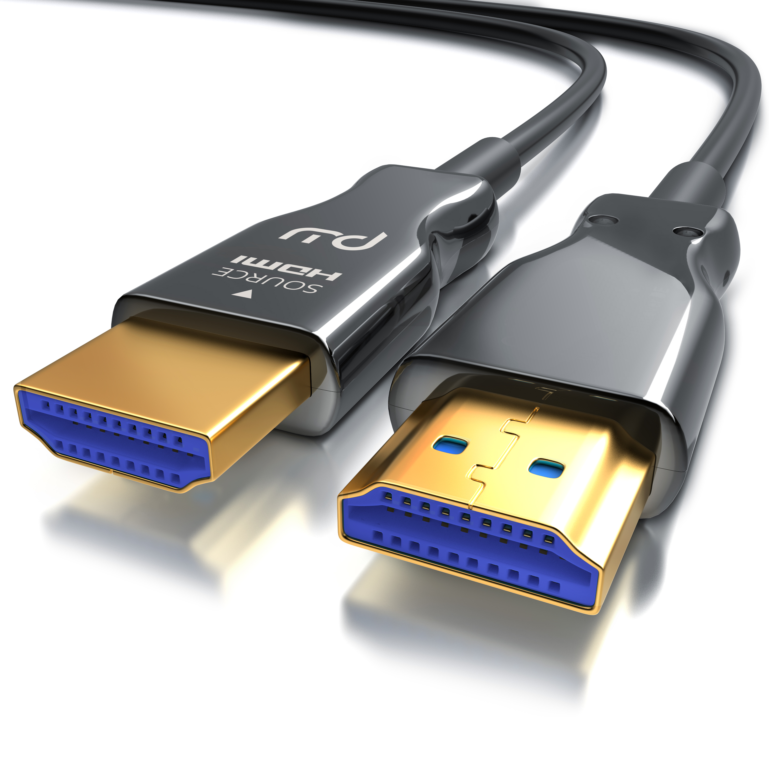 Duronic HDC03 / 2m - Câble HDMI dernière génération 2.0 - 2 mètres -  Connecteurs en plaqué or 24K - permet la transmission rapide de signal 3D 4K  216— duronic-fr