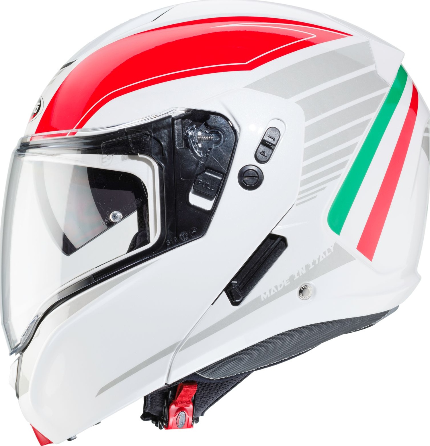 Caberg Helm Klapphelm Caberg Horus Tribute weiß/rot/grün Italia