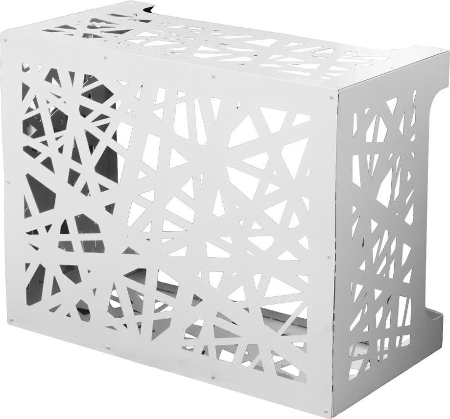 Divina Home Klimaanlagenabdeckung für Klimaanlage ARTIST M Weiß aus Aluminium L86 x T44 x H68 cm