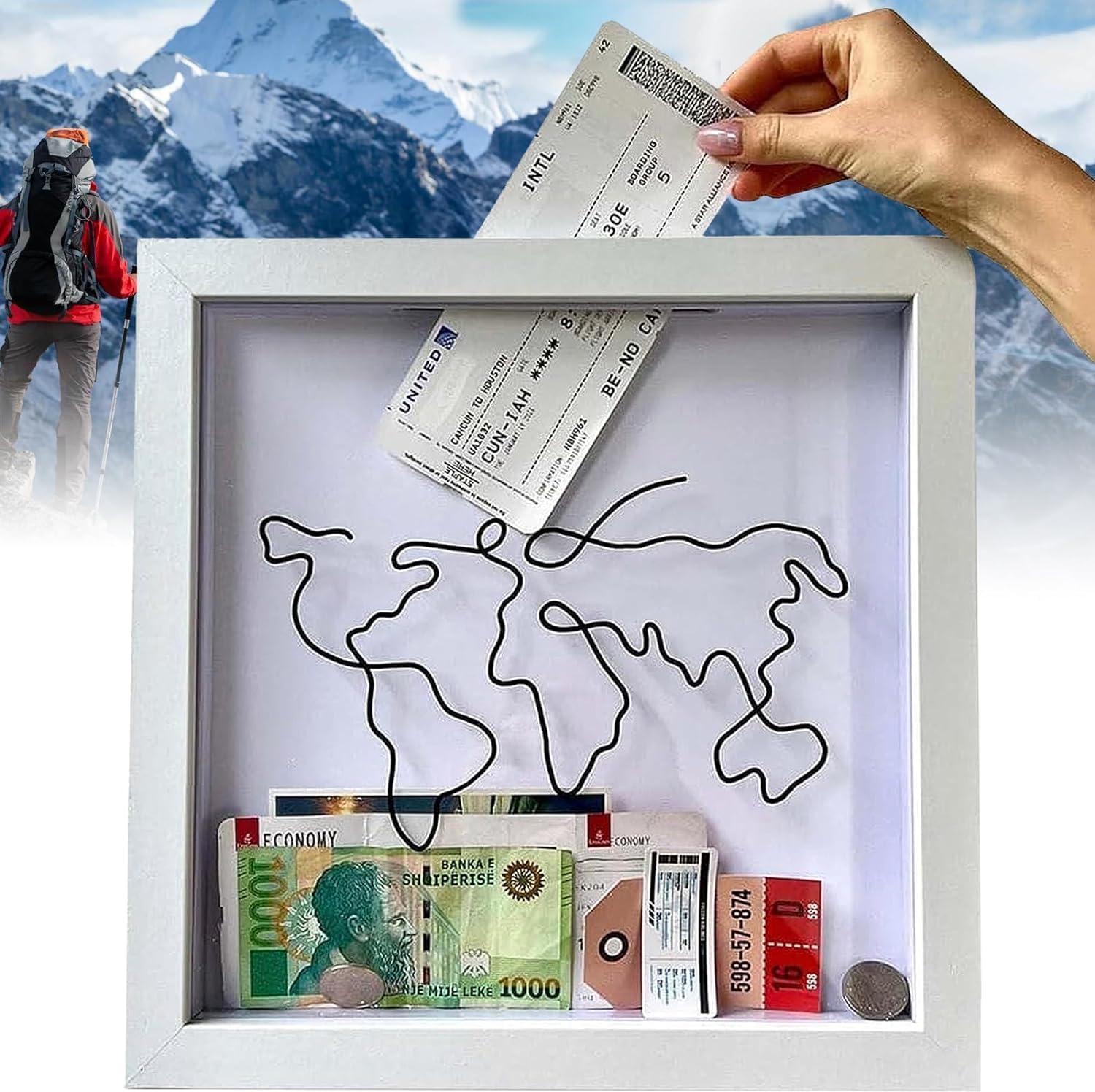 Famanu Erinnerungsbox 29x29 cm - Schatzkiste für Reiseerinnerungen und Tickets SHSHOP
