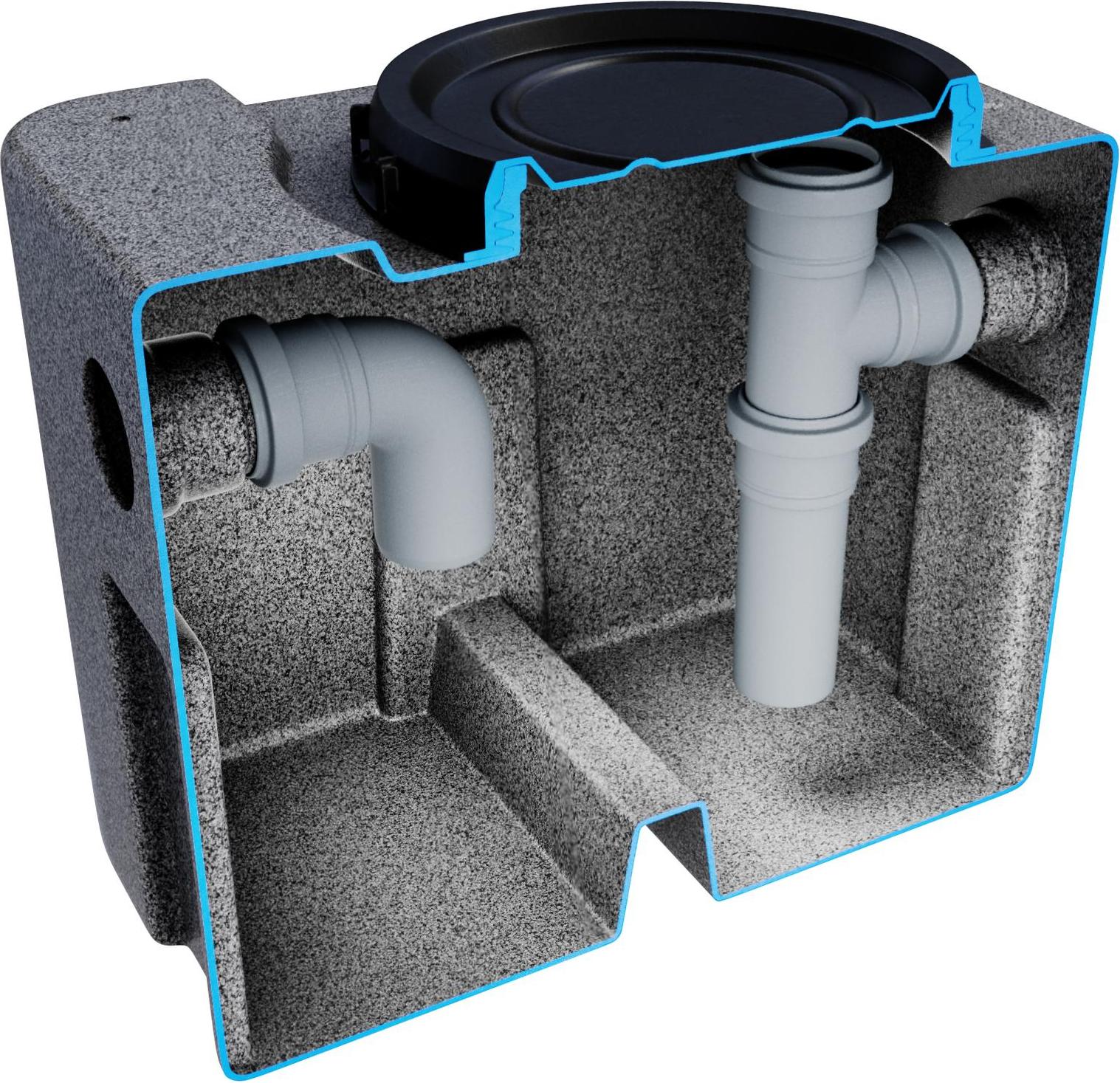 Gastro Fettabscheider 40L.Fett-Öl-trenner,Ölabscheider KMND 00020579