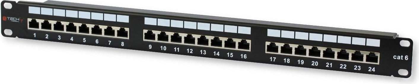 Patch panel STP 24 miest RJ45 Cat.6 Techly