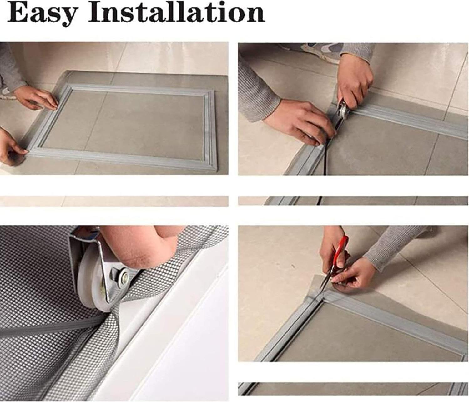 Markenlos 304 Edelstahl gewebtes Drahtgewebe Fensterbildschirm - Mäuse Schlangen Hornissen - einfach zuzuschneiden und zu installieren - 120 x 300 cm 47 x 118