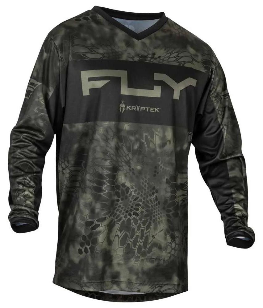 Fly Racing F-16 Kryptek Se Langarm-trikot Grün S Mann Grün S 377-925S