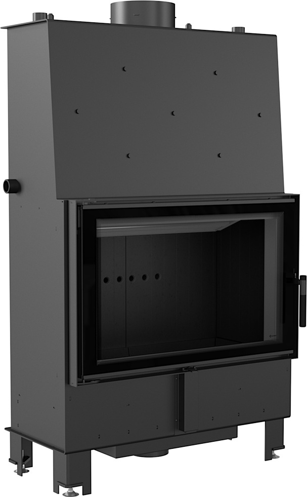 Krb kotla Lucy 16 kW Ø 200 dvojité sklo čierne