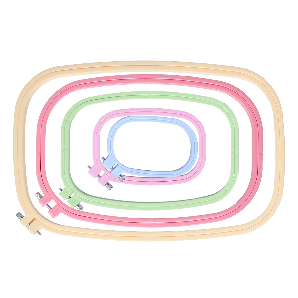 Cocosity Stickrahmen,Kunststoff-Stickrahmen,Kreuzstich-Stickrahmen,Quadratische Stickrahmen,Stickrahmen,Bunte Stickrahmen