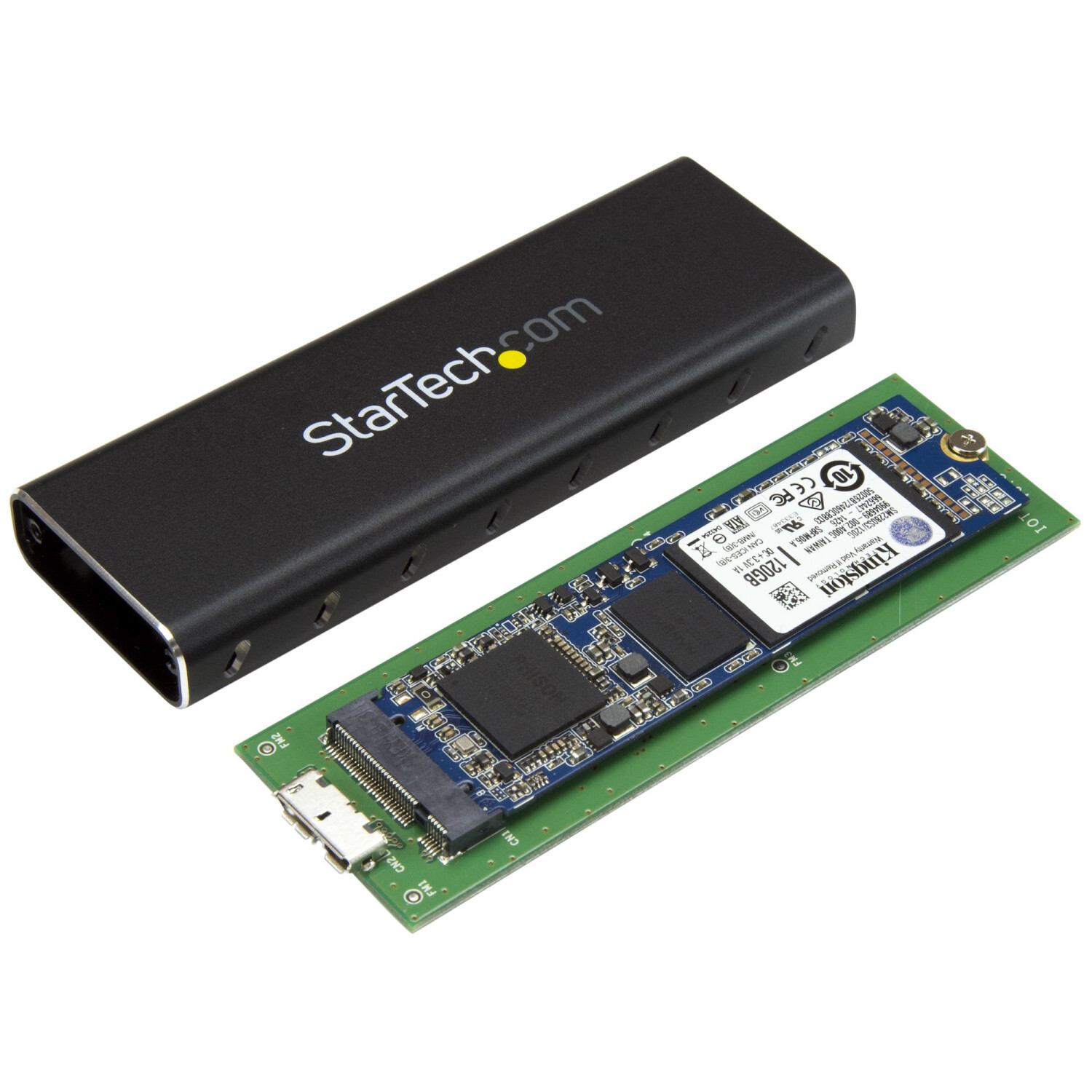 STARTECH.COM - StarTech.com M.2 SSD Aluminum Enclosure to USB 3.0 (5Gbps) with UASP - SM2NGFFMBU33