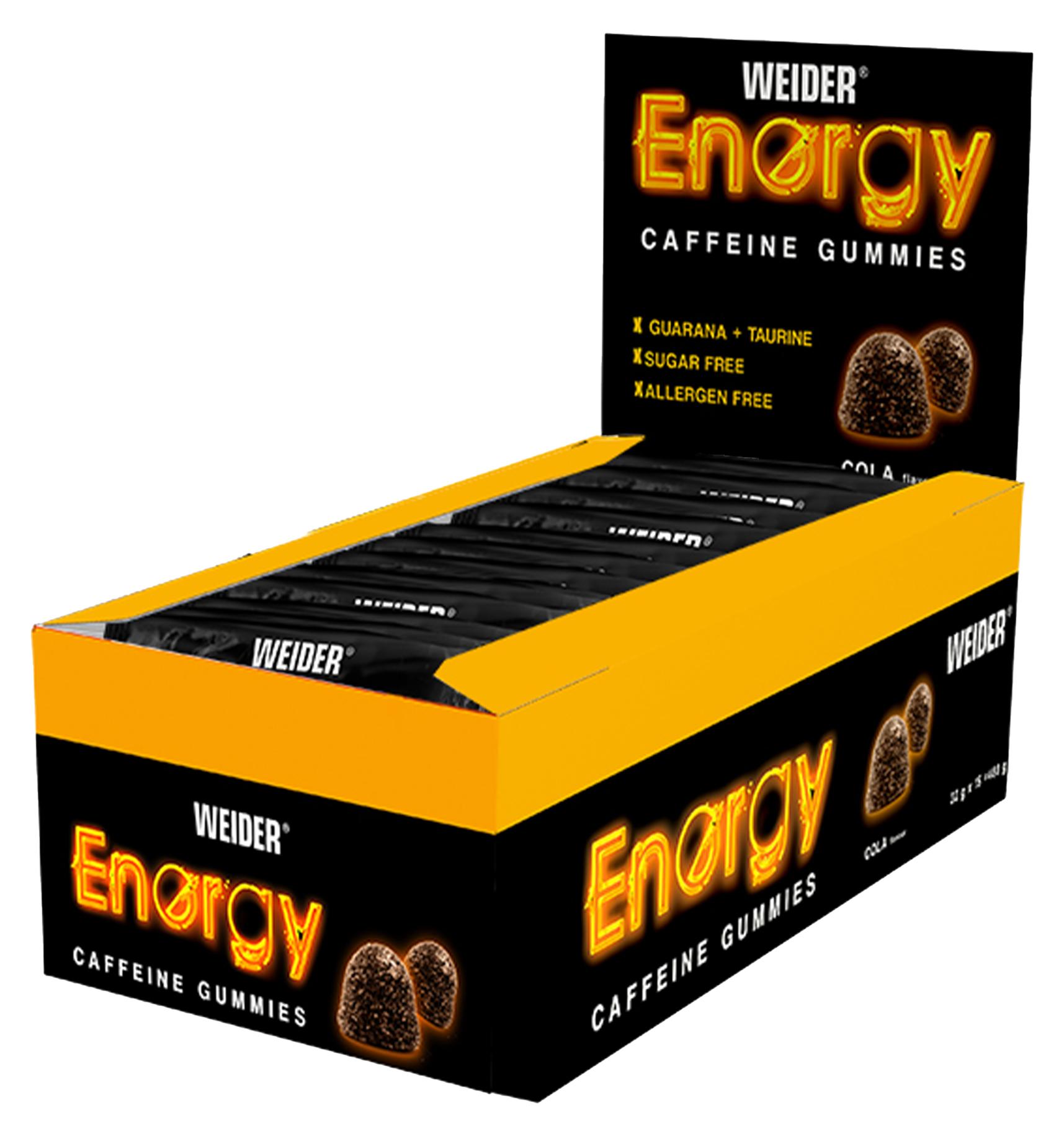 Weider Energy-Koffein-Gummibärchen (15 x 8 Gummibärchen) WGU.118100