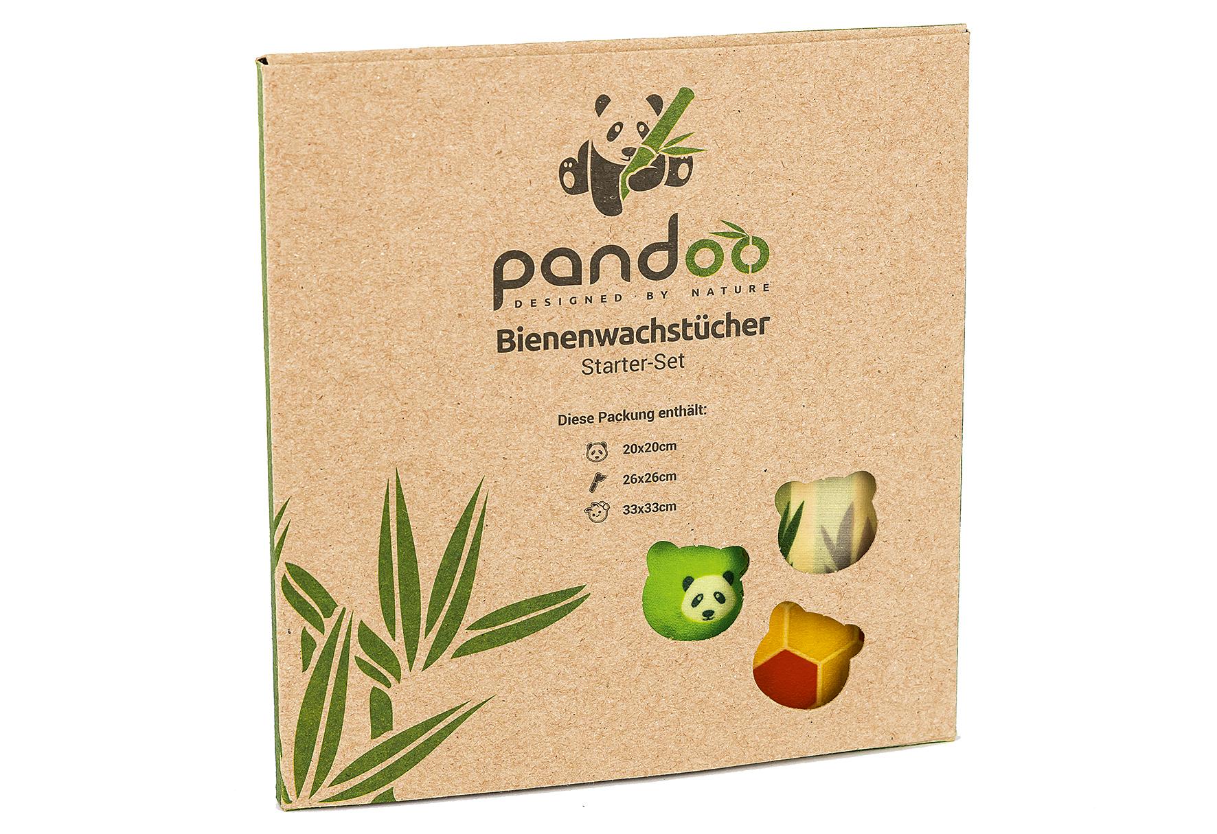 Pandoo Bienenwachstücher 3 Stück 16BWT05