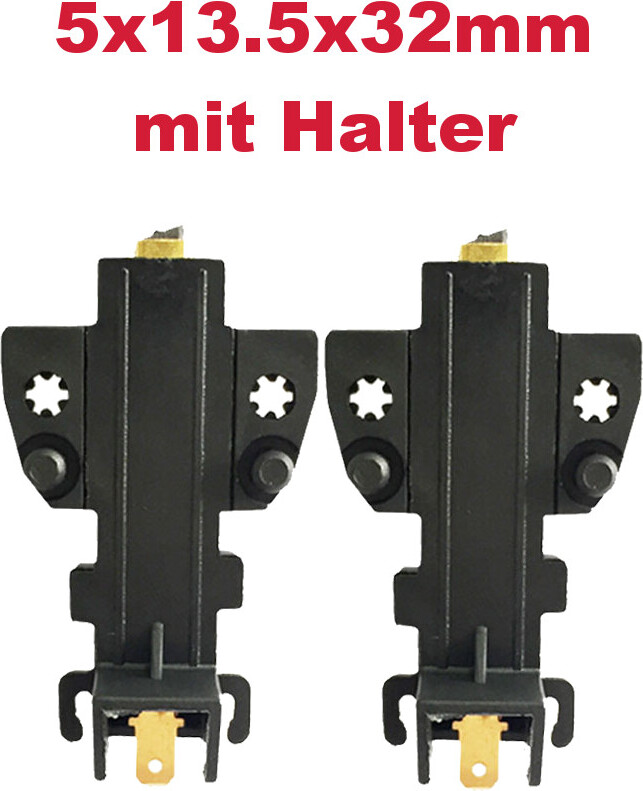 Trade-Shop 2x Kohlebürsten Motorkohlen 5x13,5x32mm für CESET-Motoren für Balay TS898 TW850 / Bosch CLASSIXX CLASSIXXWASHANDDRY CLASSIXXWFD50810 CLASSIXXWFD50820 160119981