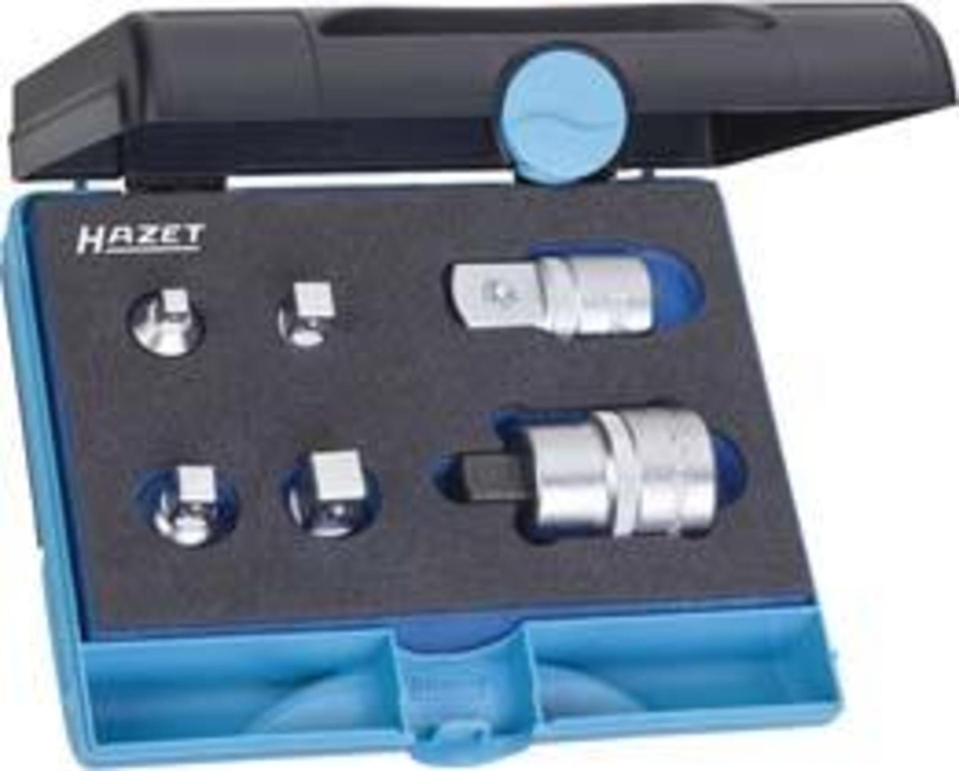Hazet Adapter Satz 958N/6, 1/4 (6,3 mm) Vierkant hohl, 3/8 (10 mm) Vierkant hohl, 1/2 (12,5 mm) Vierkant hohl, 3/4 (20 mm) Vierkant hohl, 1/4 (6,
