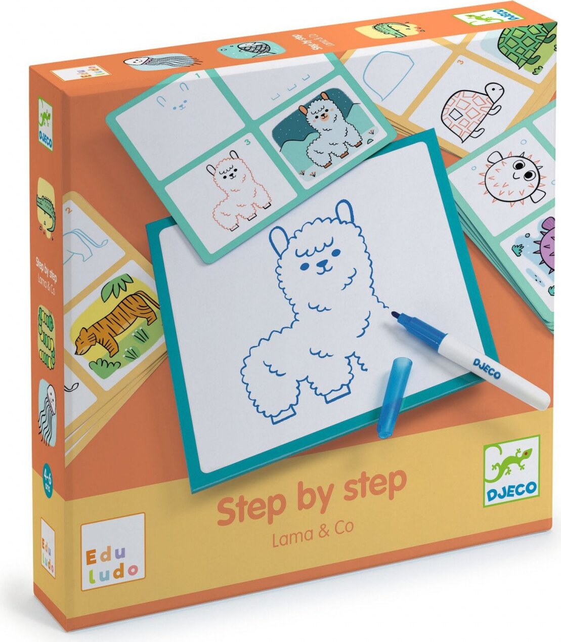 Djeco-Lernspiele: Step by Step Lama & Co