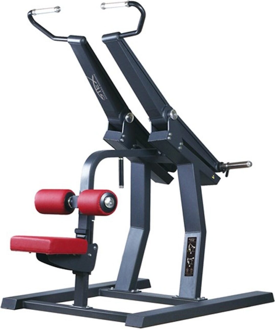 Stex Fitness Europe Kraftstation PLATE-LOADED Lat Pulldown Latissimus-Maschine Rücken Training Homegym & Fitnessstudio