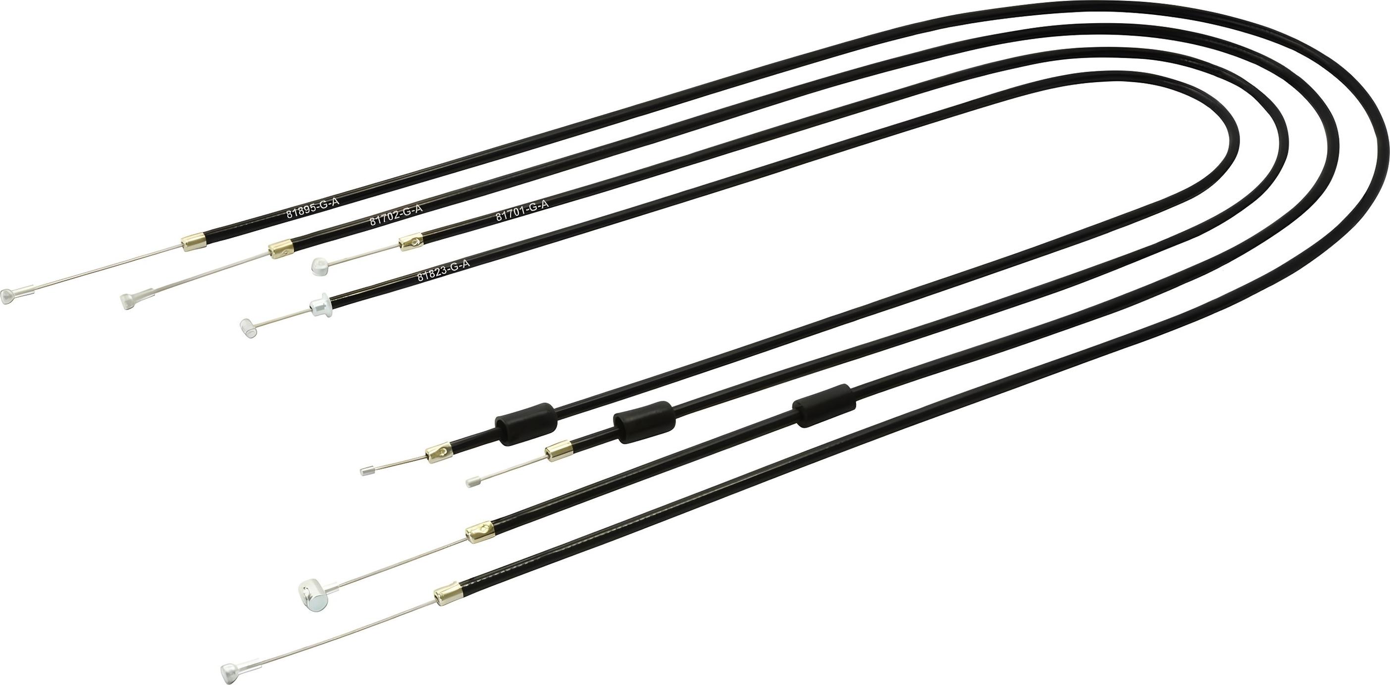 MZA Set - 4 x Bowdenzüge - schwarz - Enduro + 25mm-Überlänge 60644-G-A