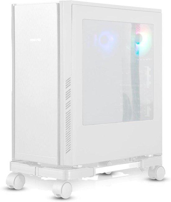 OEM CPU-Stand mit 4 Rädern in Weiß für Büro und Home-Use mit Verstellbarkeit 2026