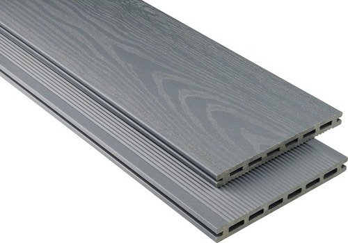 Konsta WPC Terrassendiele Extenso Hohlkammerprofil 3000 x 190 x 20 mm hellgrau