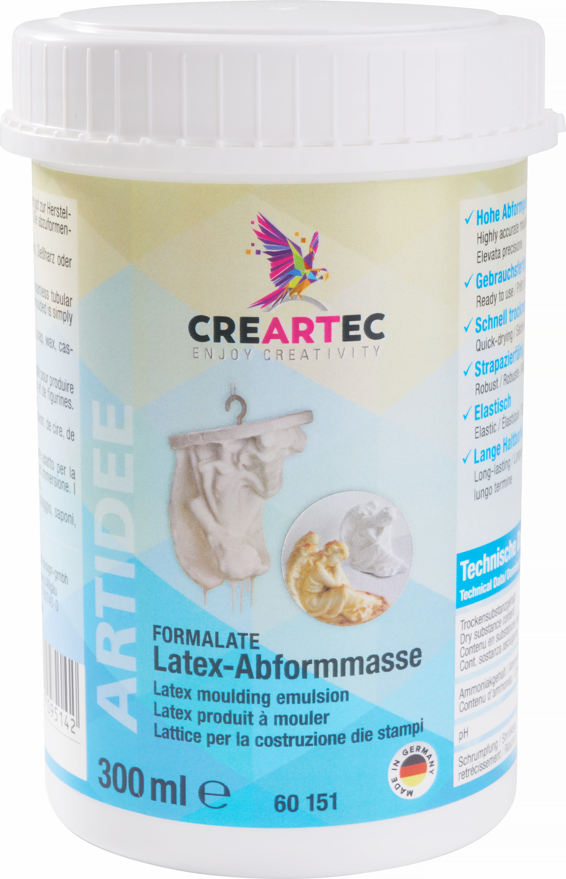 CREARTEC trend-design-gmbh Latexmilch, 300 ml 60151