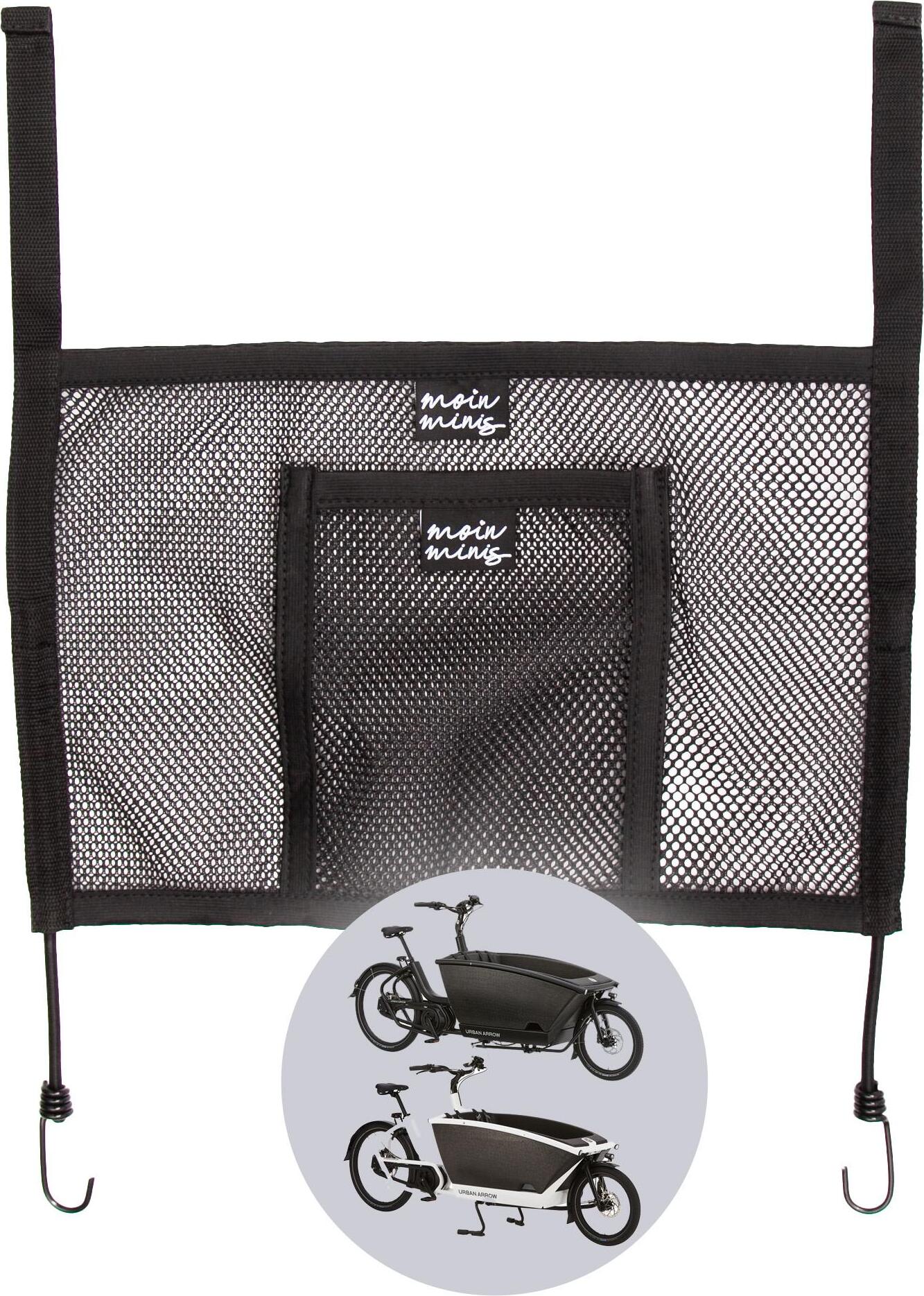 moin minis seitliches Gepäcknetz für Urban Arrow Family und Family Next Lastenrad Fahhrad Cargo