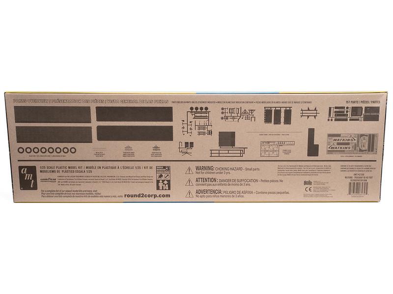 AMT Modellbausatz Kunststoffmodell - Sattelauflieger 1:25 Plastik Modellbau Fruehauf 40' Kühlanhänger Watkins