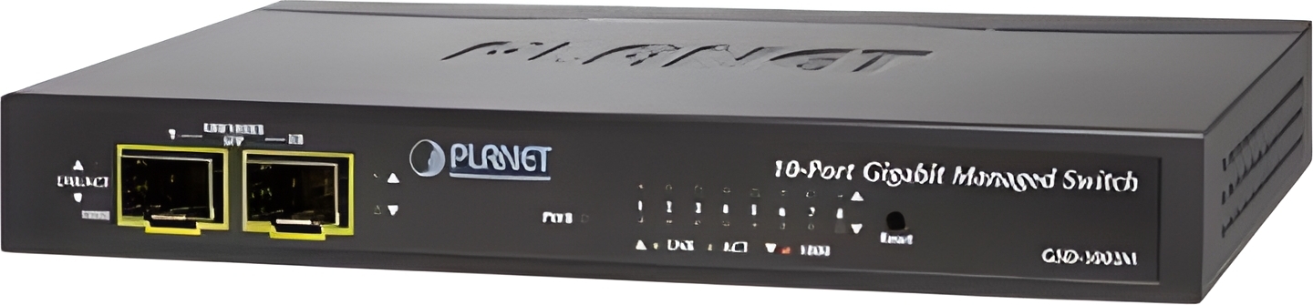 PLANET 8-Port GE + 2-Port SFP Managed Desktop Switch GSD-1002M