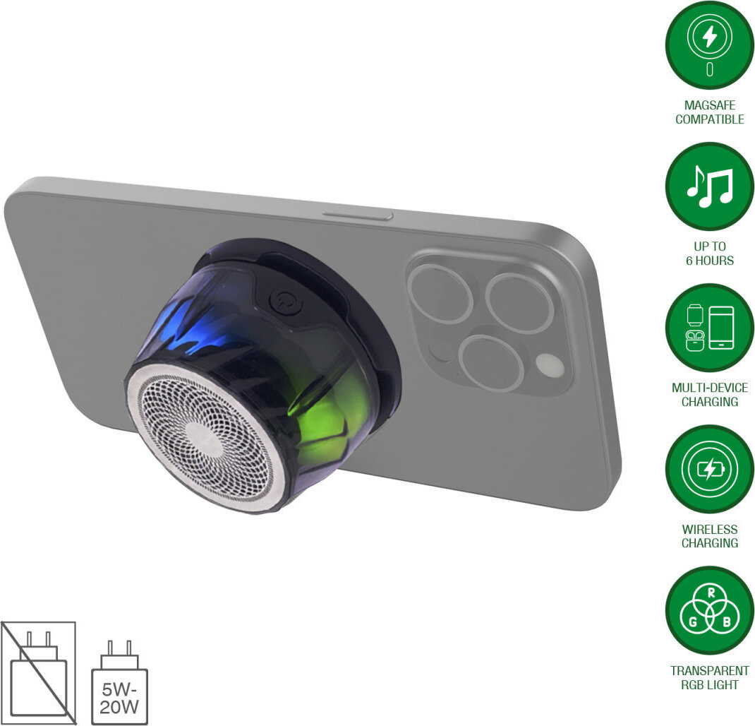 4smarts Bluetooth Lautsprecher SoundCharge MagSafe-kompatibel 541365