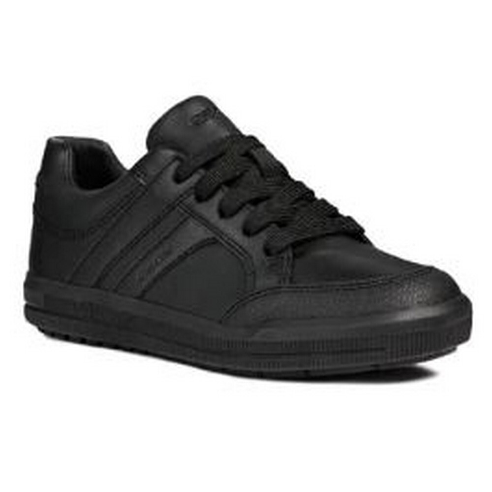 Geox - Chlapčenské tenisky "J Arzach B D", kožené FS6486 (34 EU) (Black)