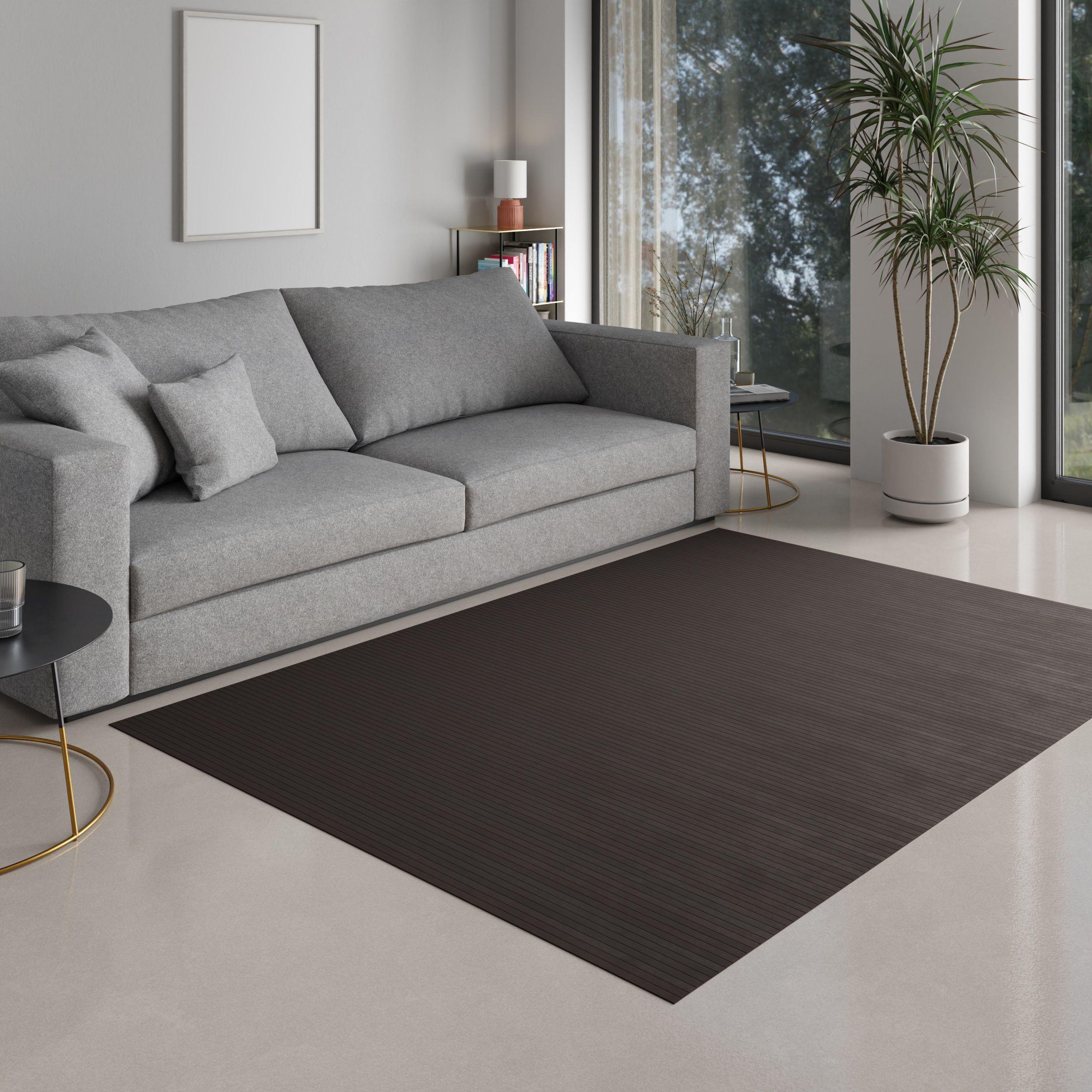 DE-COmmerce GmbH & Co.KG Bambusteppich, Teppich, Bambus, Massive ebony 60x100 cm, Matte, Läufer 0102170601009