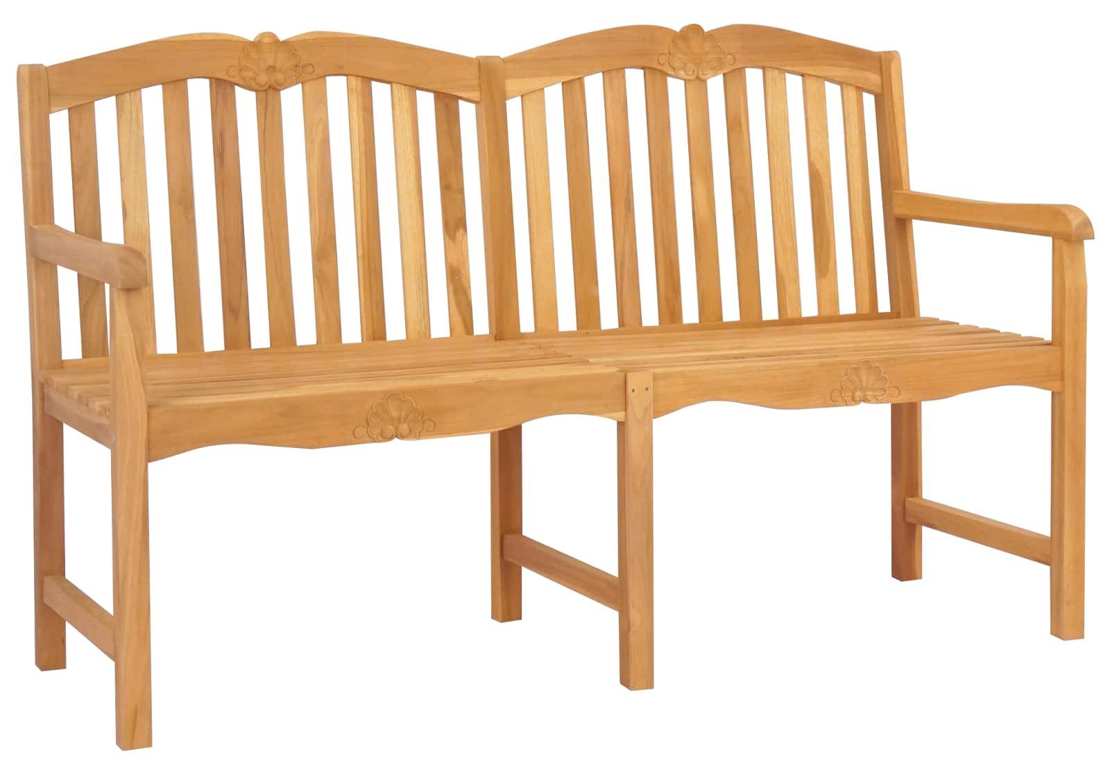 Handgefertigte Rosenbank Natur 150 x 60,5 x 95 cm