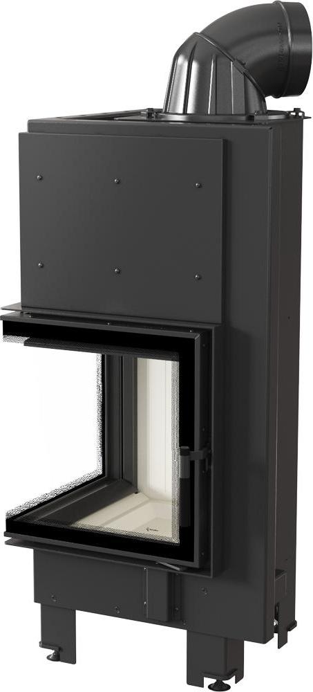 Oceľový krb KRATKI MBN ľavý 8 kW Ø 200