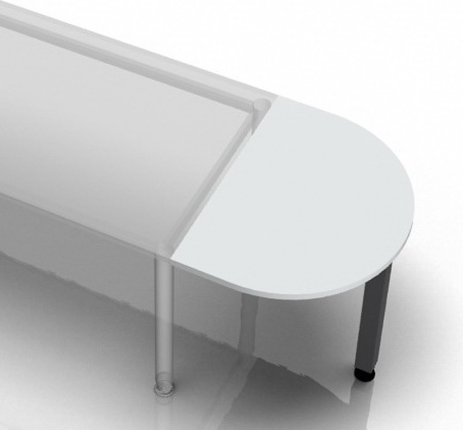 HJH Office LA60 G - Ansatztisch 60x80 Grau LA60_5_G