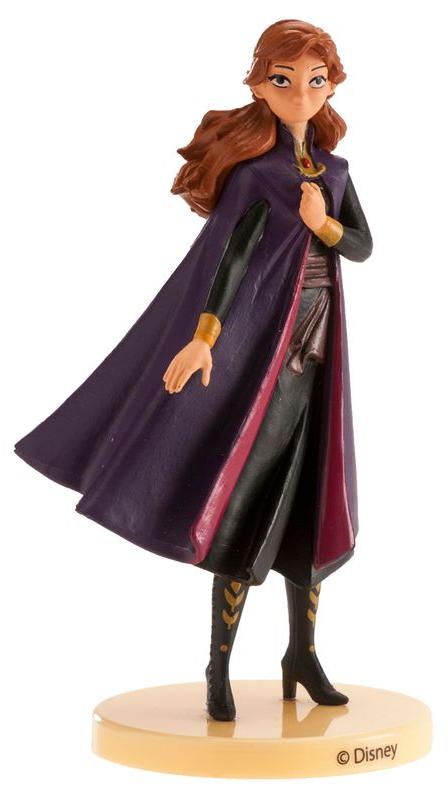 dekora - Die Eiskönigin Anna Tortenfigur 9 cm aus PVC - Wiederverwendbare Tortendeko 347171