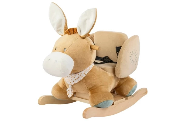 Nattou - Leo de Esel - Schaukelpferd Plüsch ab 10 Monate und älter