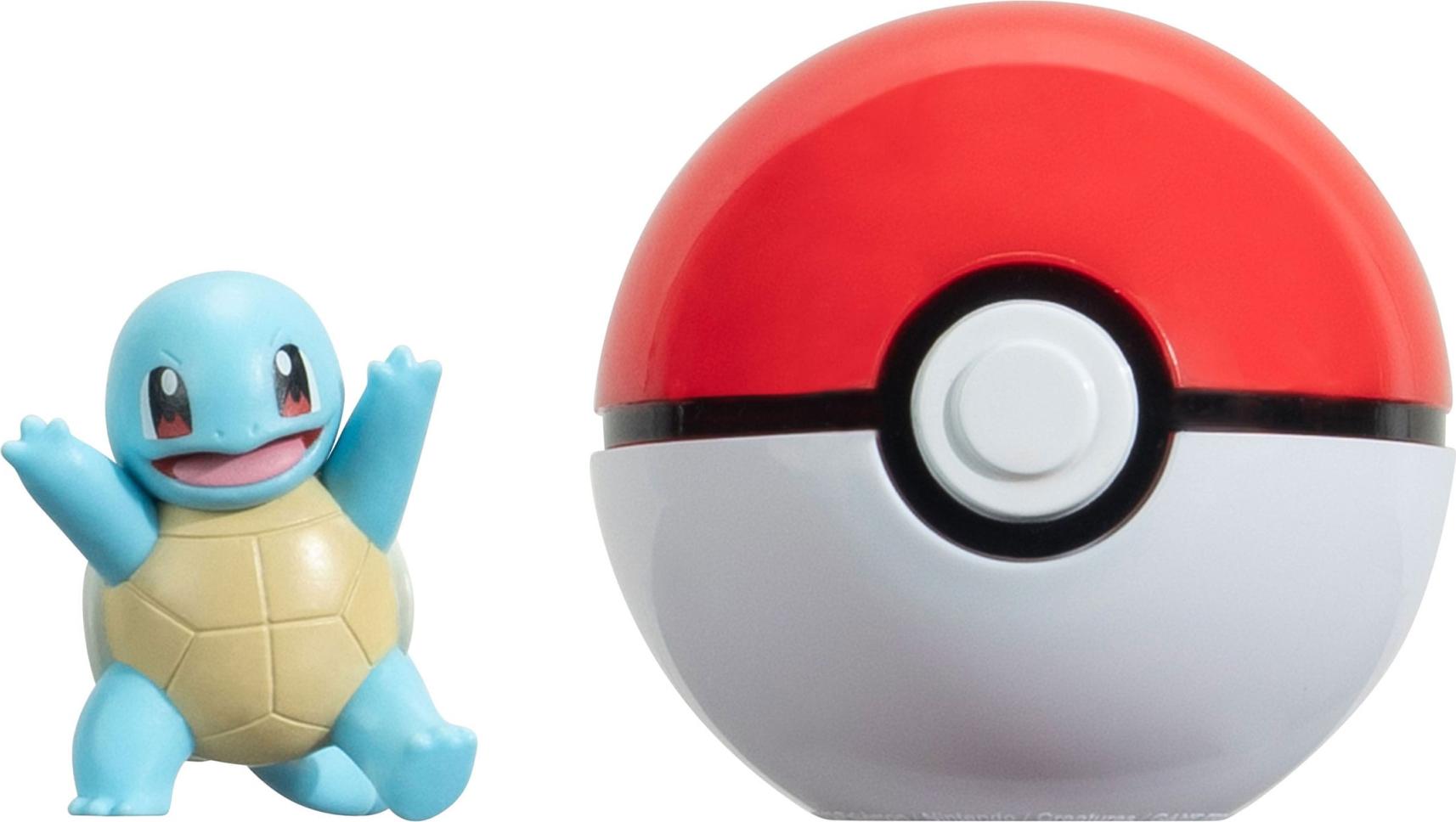 Jazwares Pokémon Clip´n´go Pokébälle Schiggy 3 Und Pokéball One Size 110