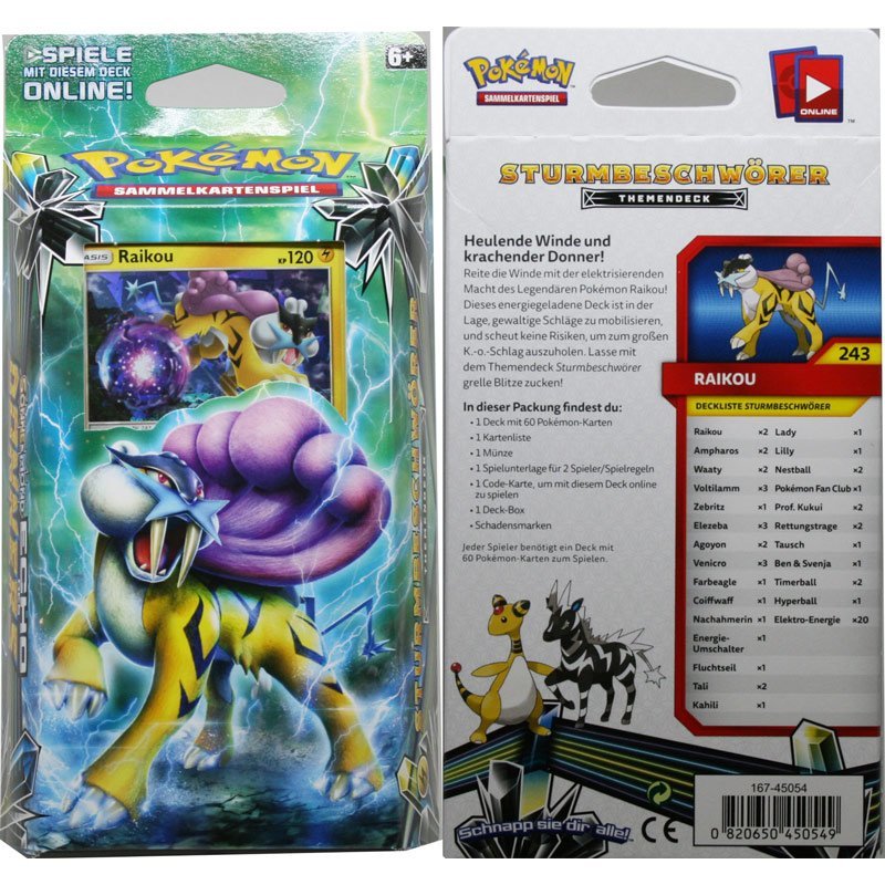 Nintendo Sonne & Mond Serie 8 - Echo des Donners - 1 Themendeck Sturmbeschwörer - Deutsch